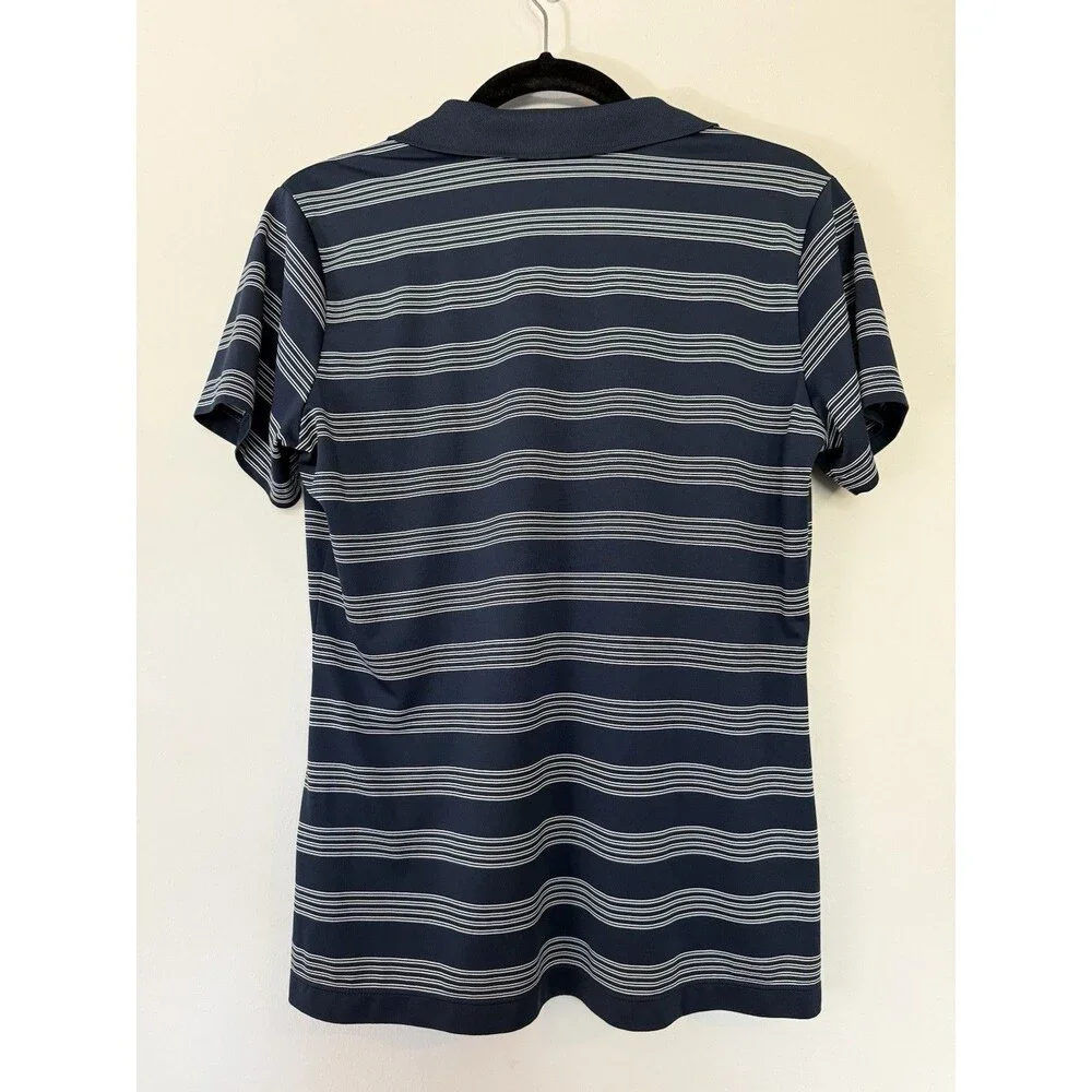 Women’s Nike Golf Tour Performance Georgetown Hoyas Polo Navy Stripe Large